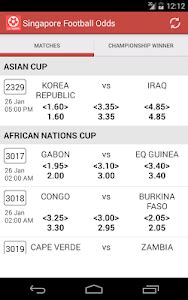 singapore football odds